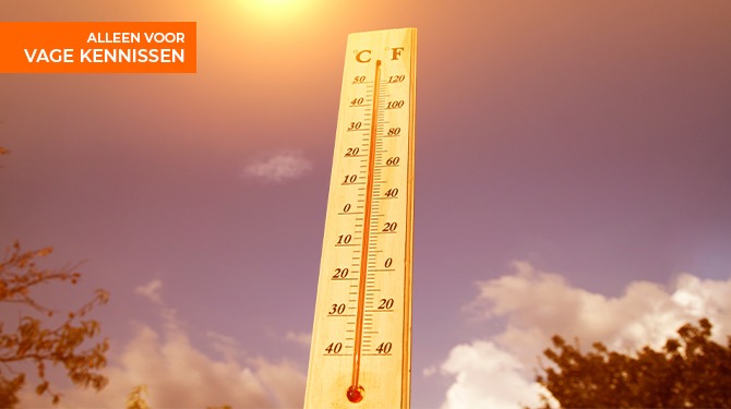 ​De 12 laatste bijvoeglijke naamwoorden die niemand nog voor deze hitte heeft gebruikt